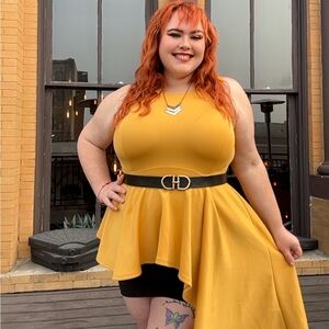 Yellow Sleeveless Top